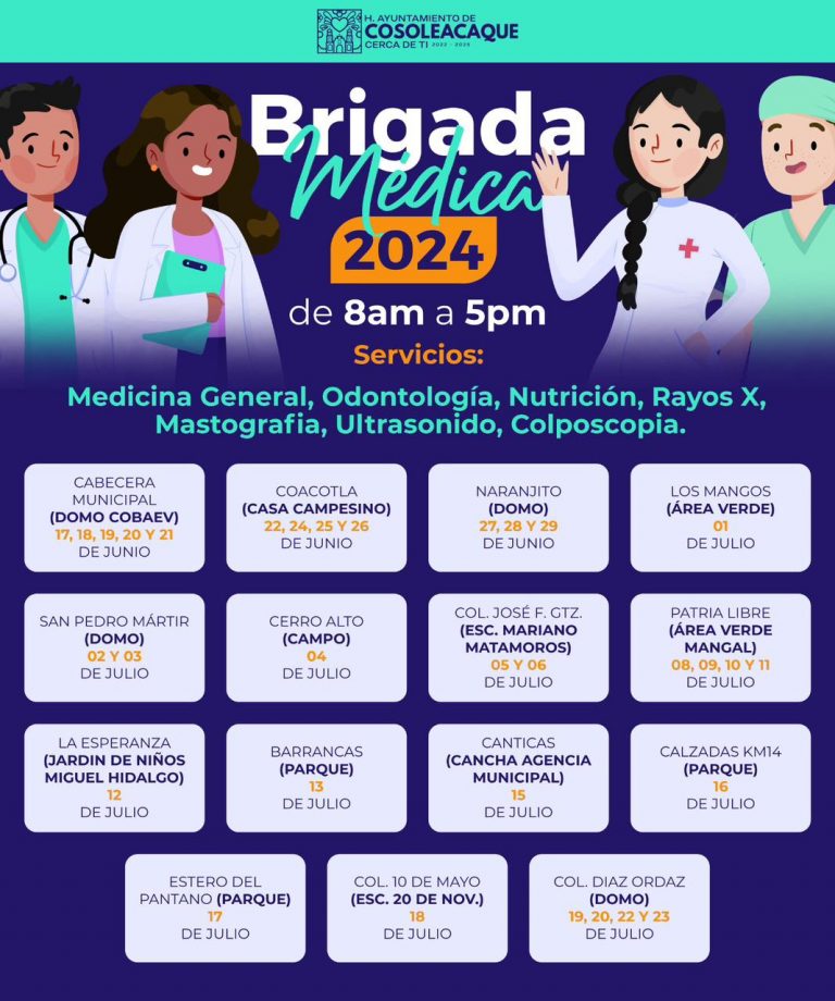 BRIGADA SALUD CALENDARIO